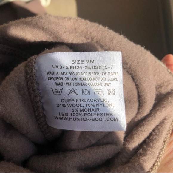 HUNTER Brown Chevron Knit Boot Socks - Picture 4 of 4